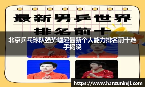北京乒乓球队强势崛起最新个人能力排名前十选手揭晓